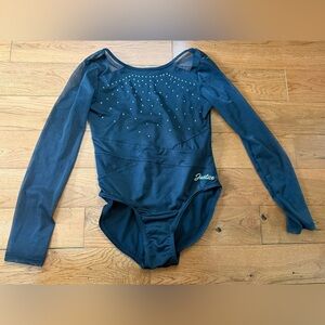 Justice Leotard with Mesh Long Sleeves